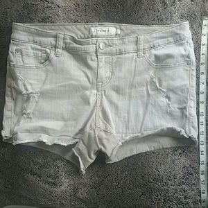 Torrid Distressed Khaki Shorts